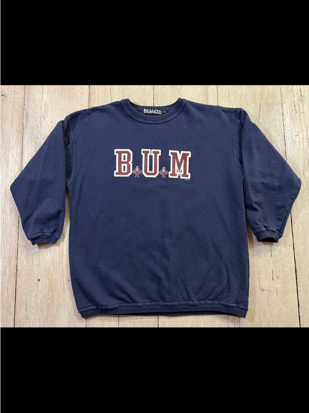 Vintage B.U.M. Equipment Women’s Cheerleader Crewneck Sweatshirt Size L